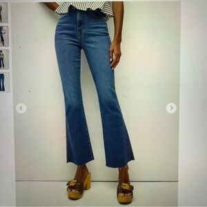 Veronica Beard Carson Raw Hen Kick-Flare Jean. Size 25. Excellent condition.